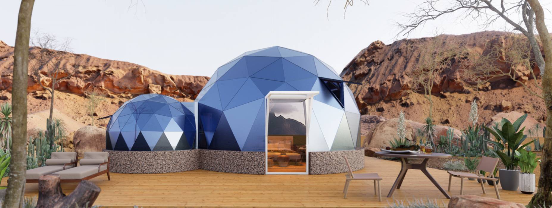 云霄县球形智能光伏玻璃星空房